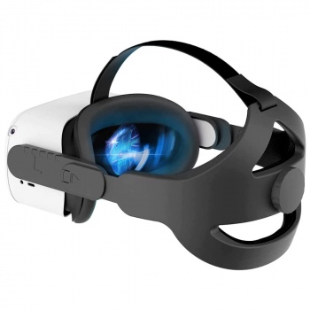 Group Vertical Adjustable VR Head Strap for Meta Quest 2 - Comfortable, Padded, Ergonomic Design - Black image1.jpg