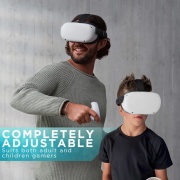 Group Vertical Adjustable VR Head Strap for Meta Quest 2 - Comfortable, Padded, Ergonomic Design - Black image5.jpg